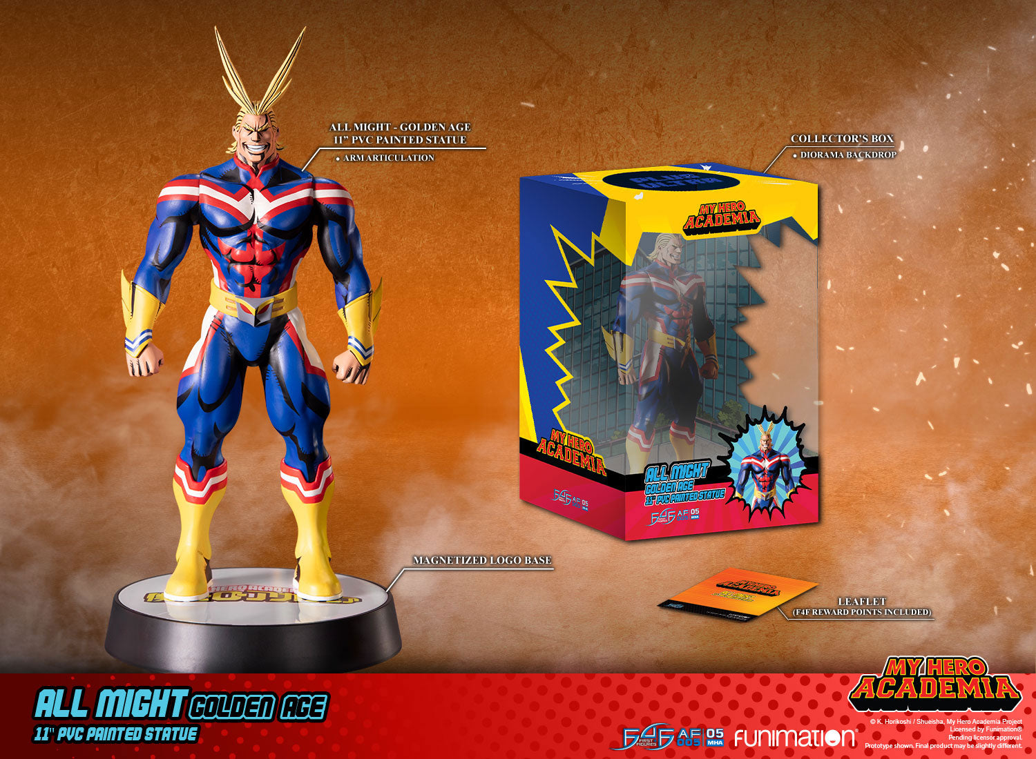 F4F My Hero Academia: All Might Golden Age PVC Statue
