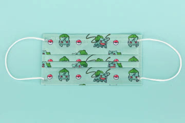 Bulbasaur Pokemon Official Limited Edition Mask Made in Hong Kong( 1 Face Mask)