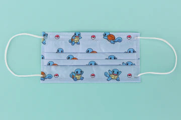 Squirtle Pokemon Official Limited Edition 30pcs/box Made in Hong Kong Face Mask