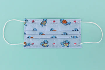 Squirtle Pokemon Official Limited Edition Mask Made in Hong Kong( 1 Face Mask)