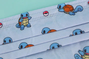 Squirtle Pokemon Official Limited Edition Mask Made in Hong Kong( 1 Face Mask)