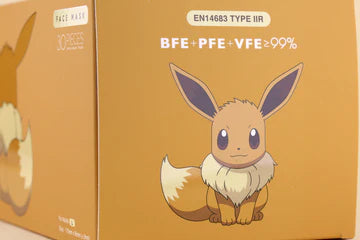 Eevee Pokemon Official Limited Edition30pcs/box Made in Hong Kong Face Mask