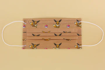 Eevee Pokemon Official Limited Edition30pcs/box Made in Hong Kong Face Mask