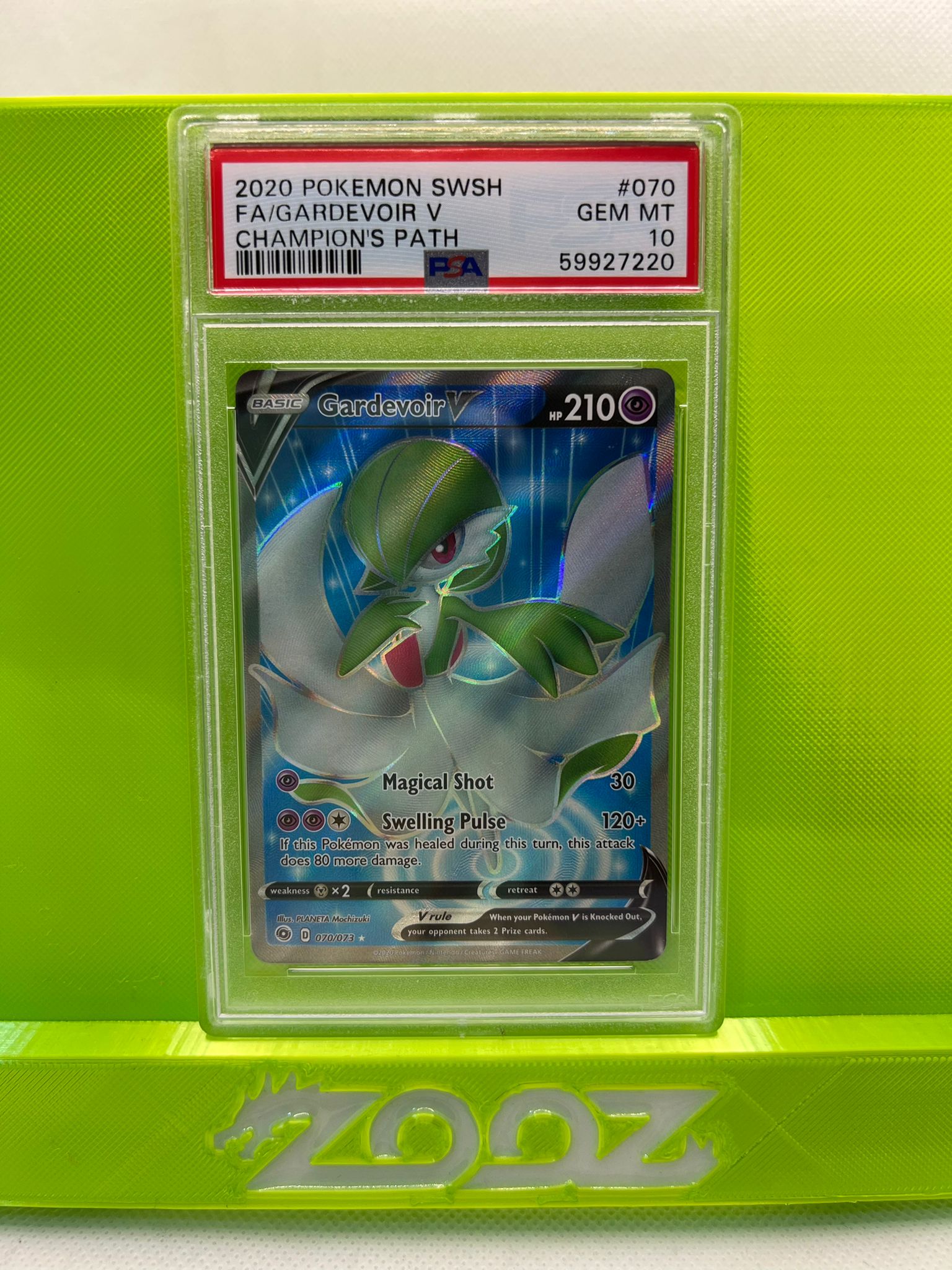 PSA 10 Pokemon Gardevoir V #070 SWSH Champion's Path FA