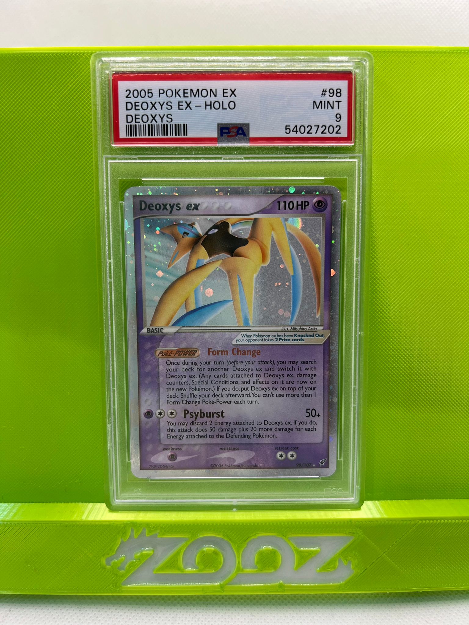 PSA 9 Pokemon EX Deoxys EX #98 EX Deoxys Holo