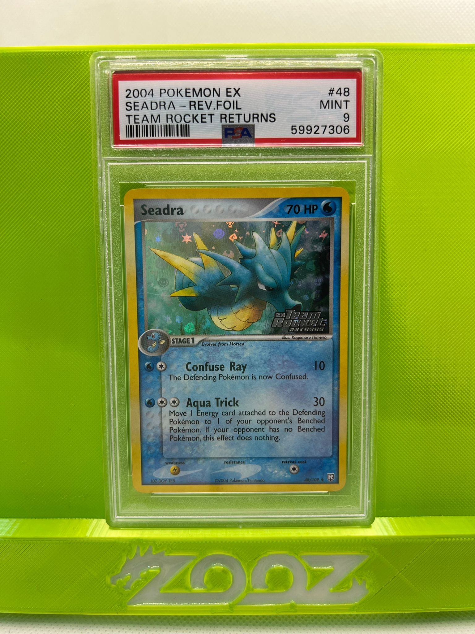 PSA 9 Pokemon EX Seadra # 48 Team Rocket Returns Reverse Foil