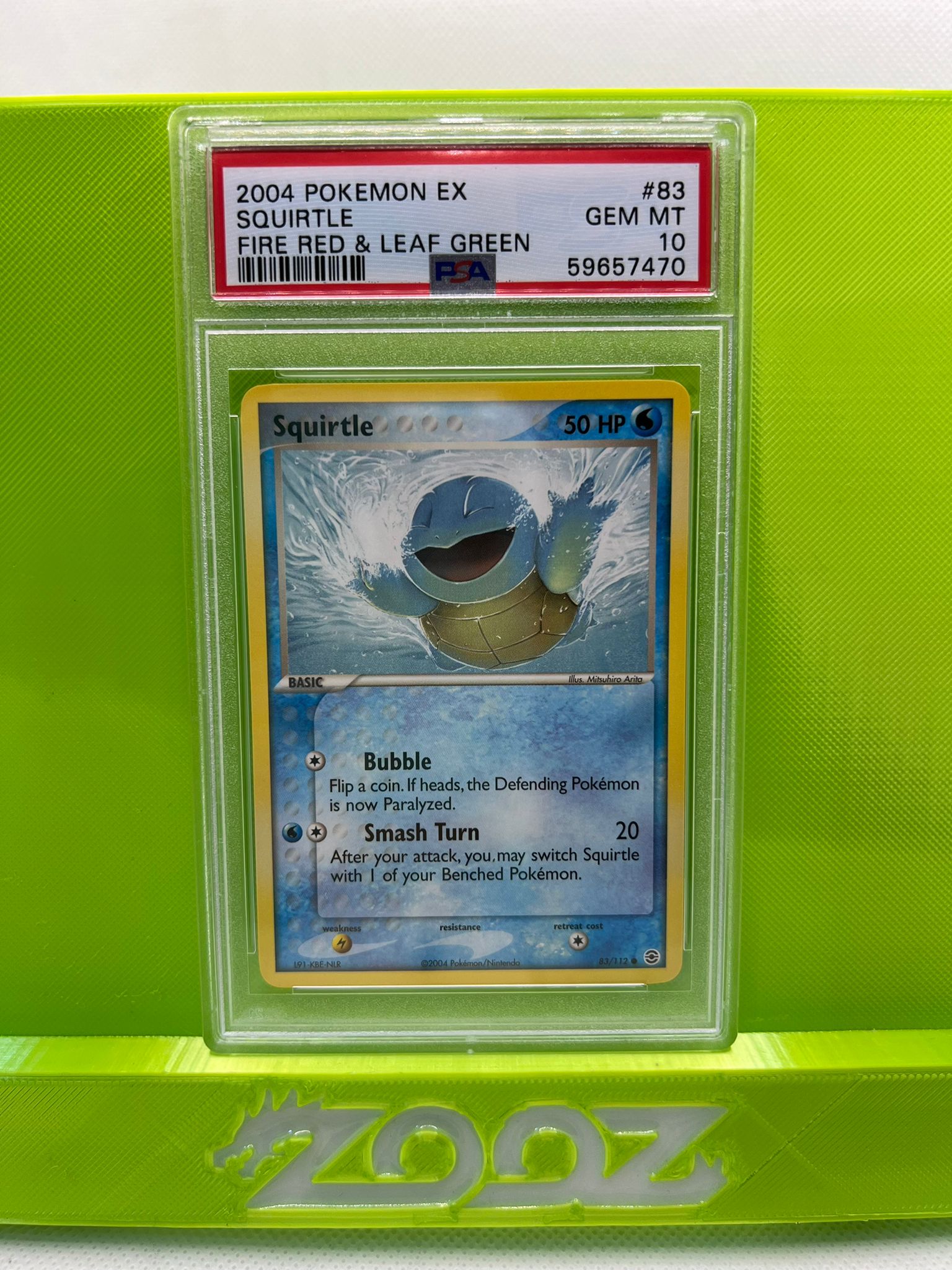 PSA 10 Pokemon EX Squirtle #83 Fire Red & Leaf Green