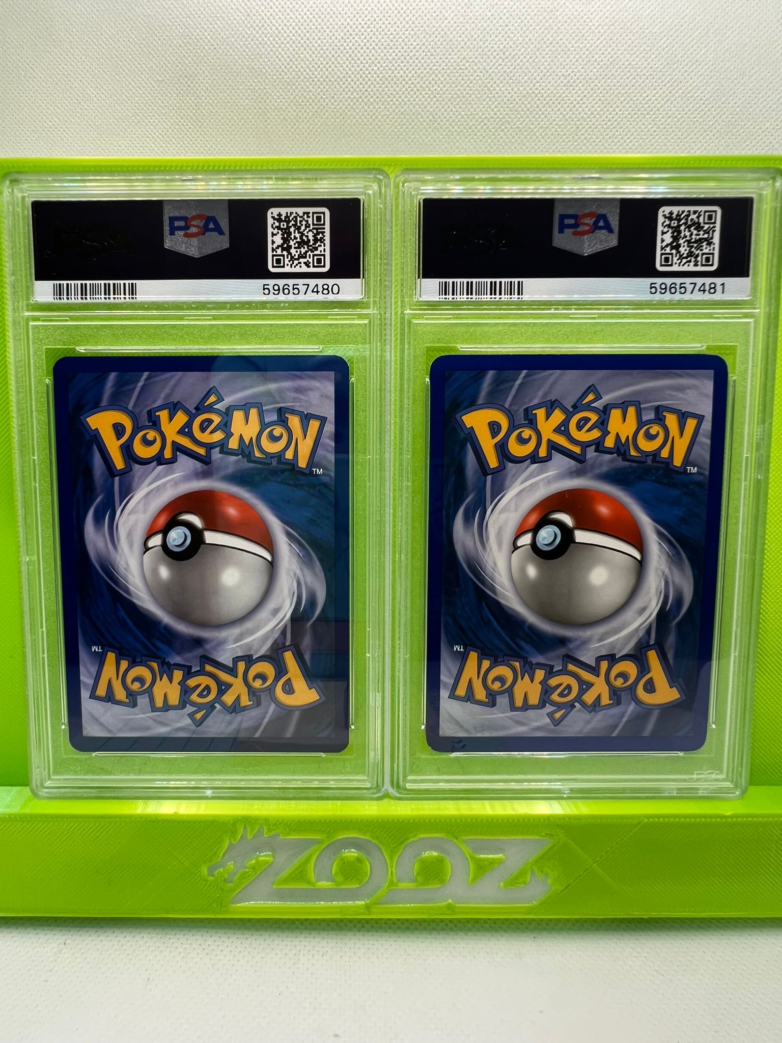 PSA 9 Pokemon EX Wooper #71 Dragon Frontiers Non Holo + Reverse Foil