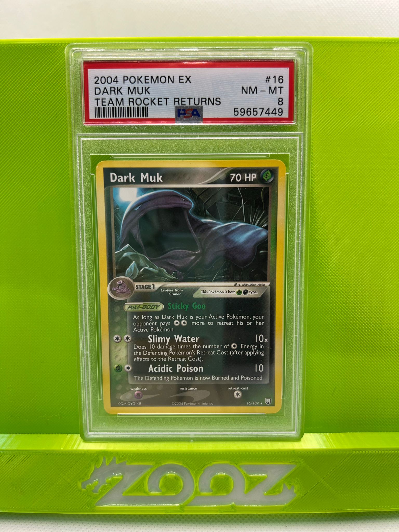 PSA 8 Pokemon EX Dark Muk #16 Team Rocket Returns Non Holo