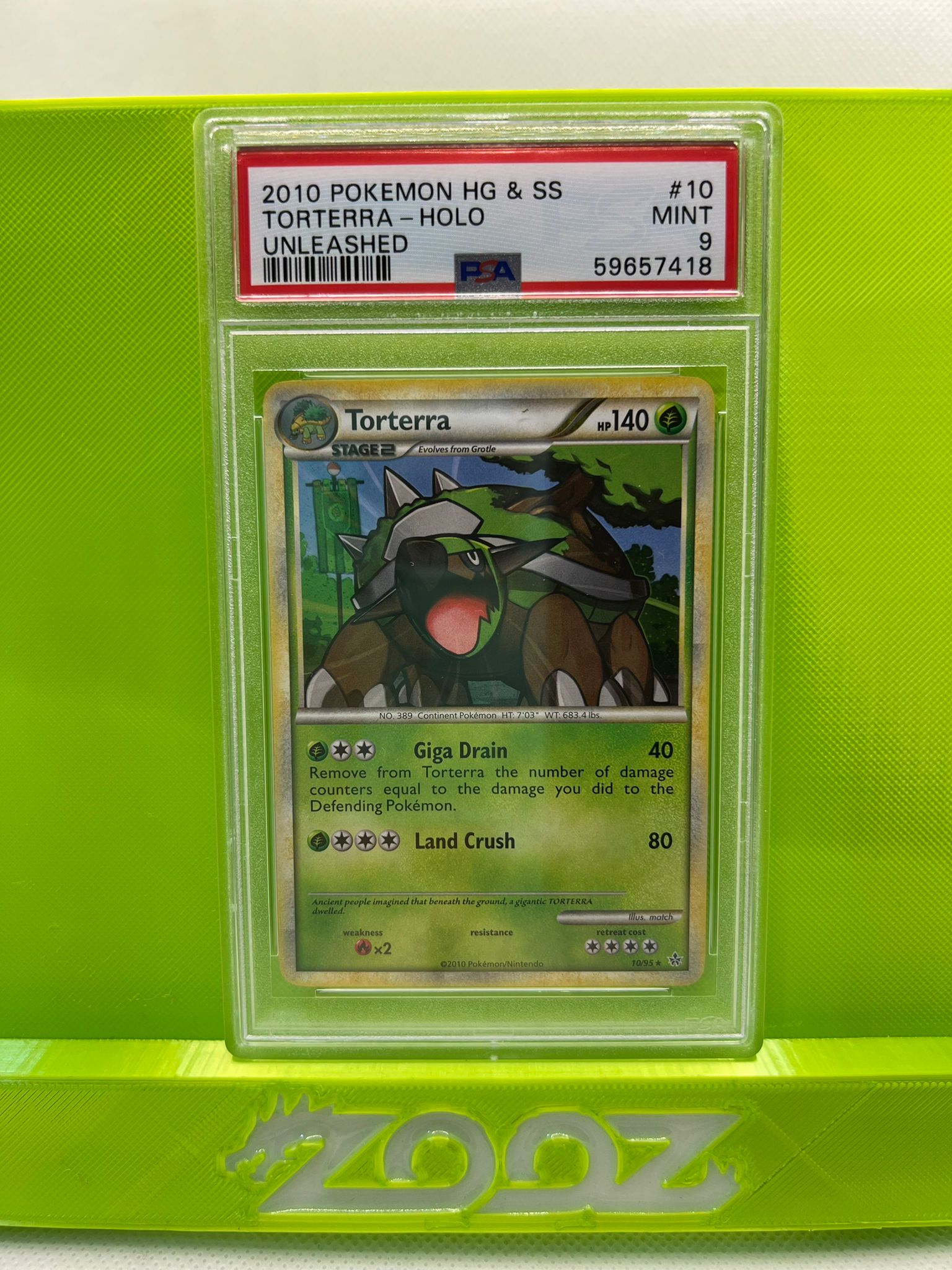 2010 Pokemon onix #56 Heartgold & Soulsilver Rev. Foil unleashed KSA 9 Mint