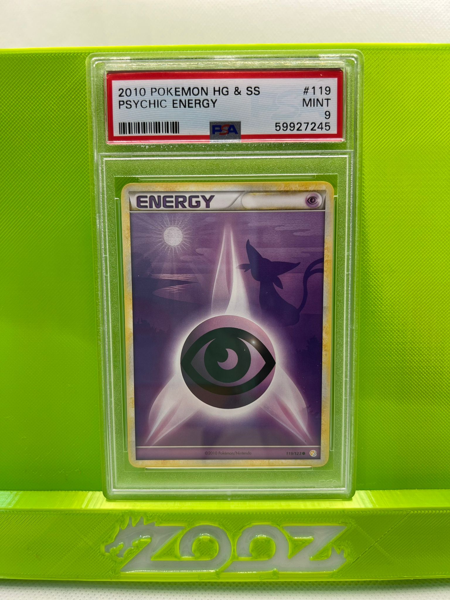 PSA 9 Pokemon Psychic Energy #119 HeartGold & SoulSilver