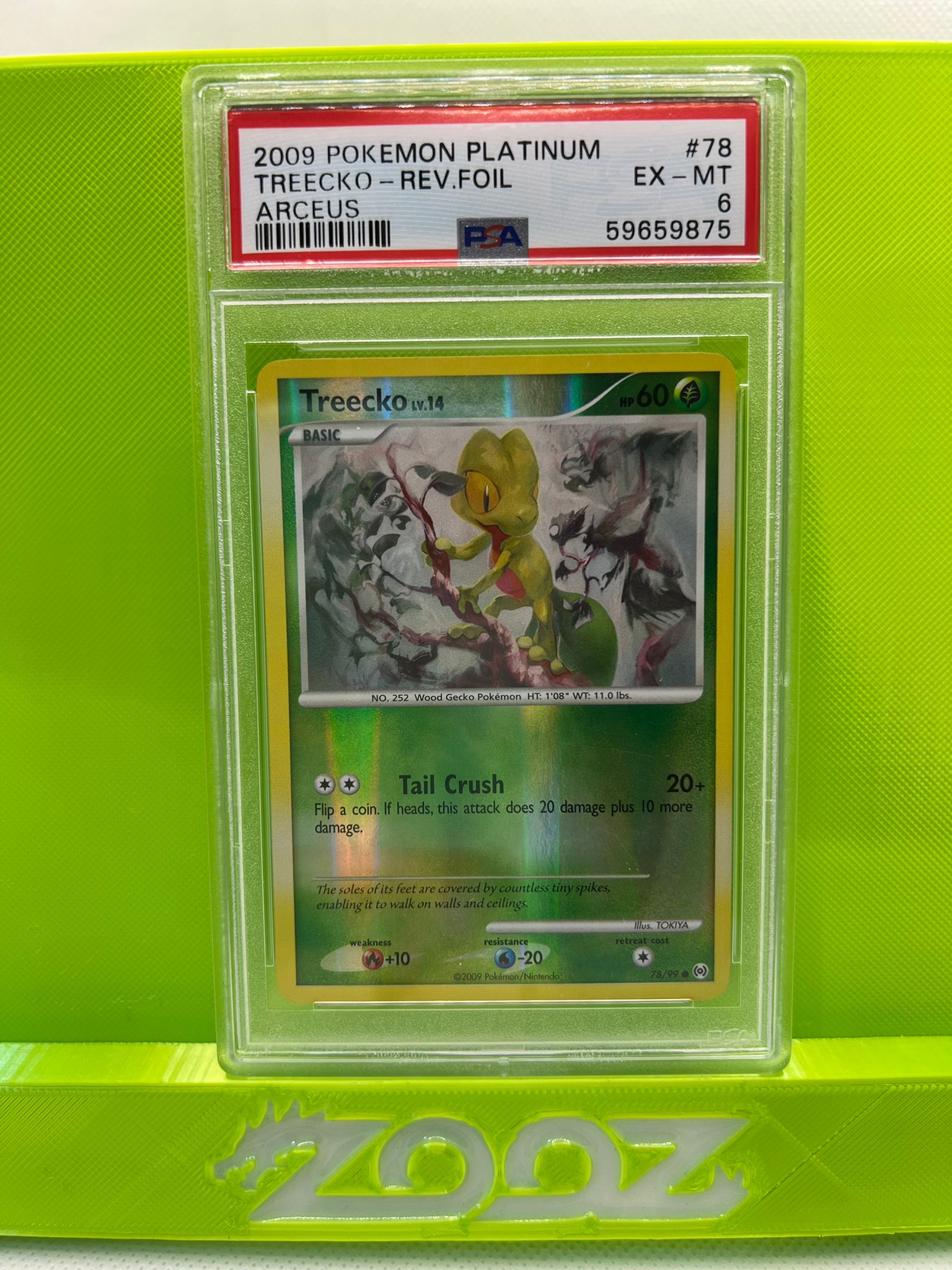 PSA 6 Pokemon Platinum Treecko #78 Arceus Reverse Foil
