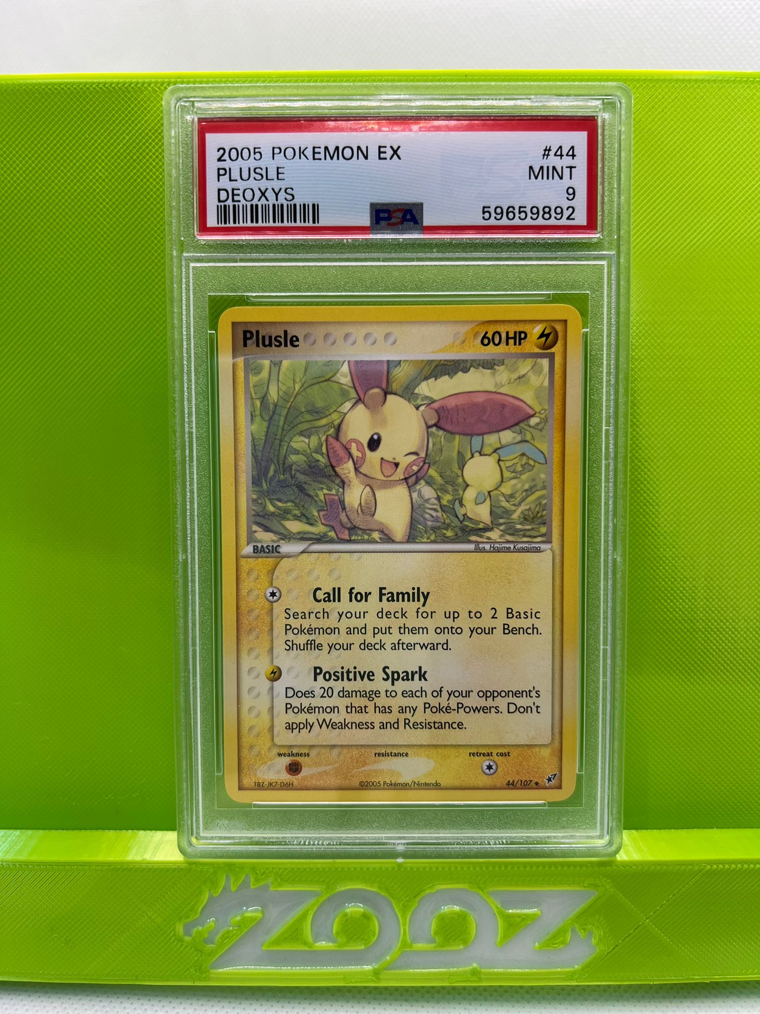 PSA 9 Pokemon EX Plusle #44 Deoxys Non Holo