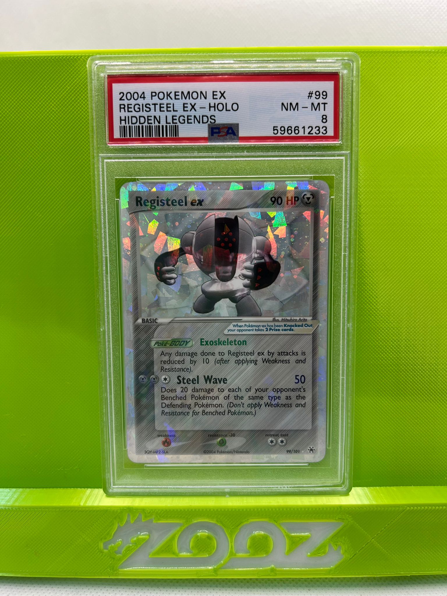 PSA 8 Pokemon EX Registeel EX #99 Hidden Legends Holo