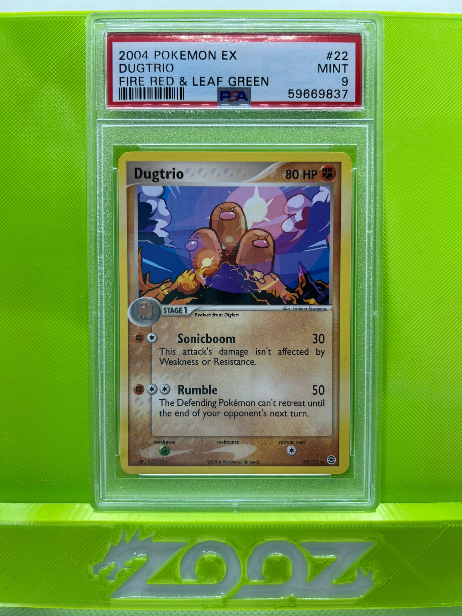 PSA 9 Pokemon EX Dugtrio #22 Fire Red & Leaf Green Non Holo