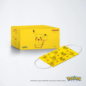 Pikachu Pokemon Official Limited Edition30pcs/box Made in Hong Kong Face Mask